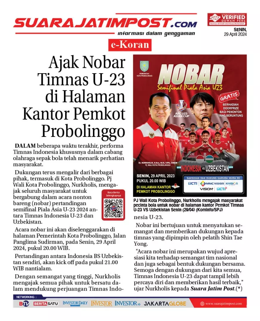 eKoran, Edisi Senin, 29 April 2024