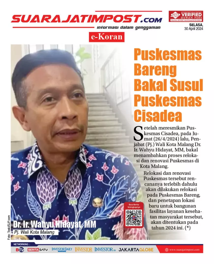 eKoran, Edisi Selasa, 30 April 2024