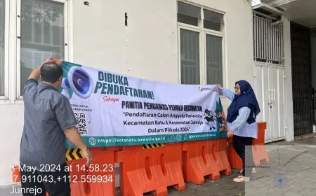 Bawaslu Kota Batu Buka Pendaftaran Calon Anggota Panwaslu Kecamatan dalam Rangka Pemilihan Tahun 2024