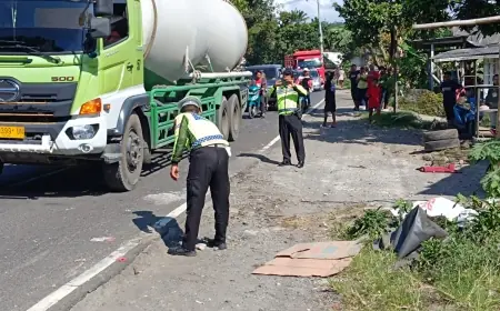 Rem Blong, Truk LPG di Jember Terguling dan Tabrak Pedagang Kerupuk Hingga Tewas
