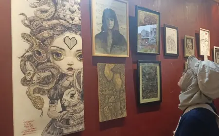 Pameran Goras Gores Corat Coret: Kembalikan Gemerlap Seni Gambar di Surabaya Dalam Momen Bulan Menggambar Nasional