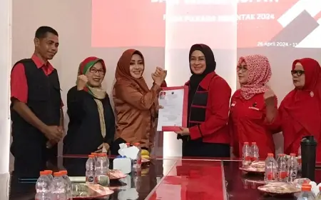 Bupati Petahana Ikfina Fahmawati Mendaftar ke DPC PDI Perjuangan