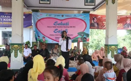 Bupati Ikfina Ajak Warga Desa Tanjungan Lawan Stunting & Wujudkan Lansia Mandiri
