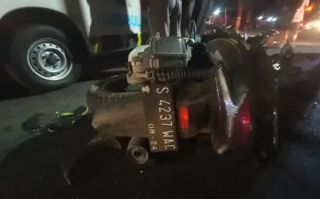 Terlibat Lakalantas, Dua Pemuda Pengendara Motor Meregang Nyawa Di Jombang