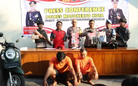 Curi Motor Karena Tergoda Judi Slot, 2 Pelaku Curanmor Dibekuk Polisi