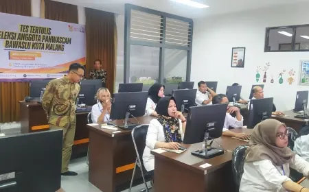Bawaslu Kota Malang Rilis Pengumuman Hasil Tes Tertulis Seleksi Calon Anggota Panwaslu Kecamatan di Kota Malang