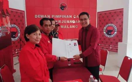 Berburu Rekom, Ardantya Syahreza Daftar Cakada ke DPC PDI-P Kota Malang