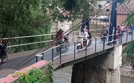 Belum Setahun, Jembatan Lembayung Dikeluhkan Pengguna Jalan