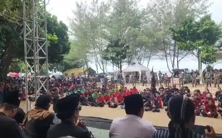 Seribu Bantengan Tumplek Blek di Pantai Balekambang Meriahkan Harlah GP Ansor ke-90