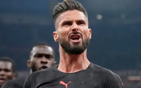 Olivier Giroud Ucapkan Selamat Tinggal Kepada Fans AC Milan