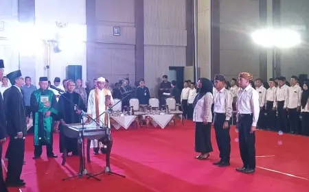KPU Kabupaten Pasuruan Lantik 1.095 Anggota PPS