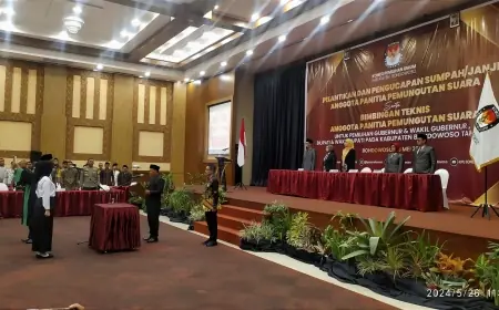 Lantik 657 PPS, Ketua KPU Bondowoso : PPS Bukan Pejabat tapi Pelayan Masyarakat