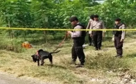 Kembangkan Penyelidikan Aksi Begal Korban Pasutri, Polres Probolinggo Terjunkan Unit K9