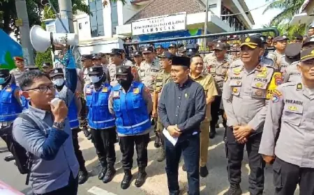 Jurnalis Lamongan Beraksi Tolak Draf Revisi RUU Penyiaran