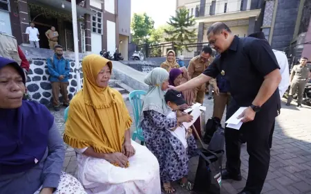 9.129 KPM di Kota Batu Digelontor Bantuan Pangan Beras CPP Tahap Dua