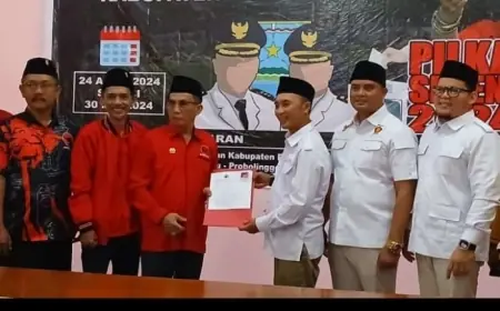Berbondong-bondong dengan Partai Koalisi, Gus Haris Daftar Bacalon Bupati Lewat PDI Perjuangan