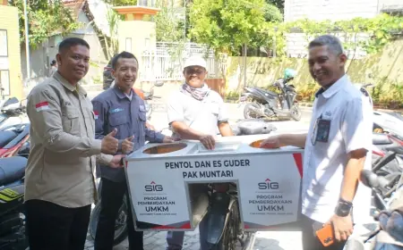 Pelaku UMKM Dapat Bantuan dari  SIG Pabrik Tuban
