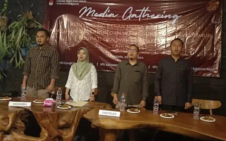 Ajak Kolaborasi Media, KPU Kabupaten Kediri Pastikan Keterbukaan Informasi