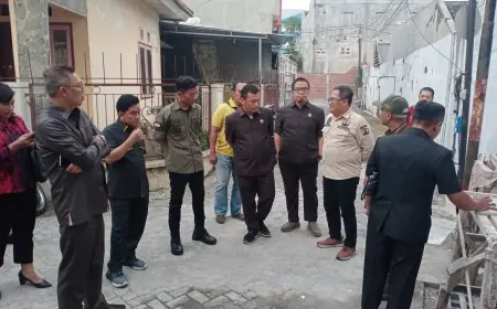 Komisi C DPRD Kota Malang Sidak Perumahan Sigura-gura Residence yang Jadi Langganan Banjir