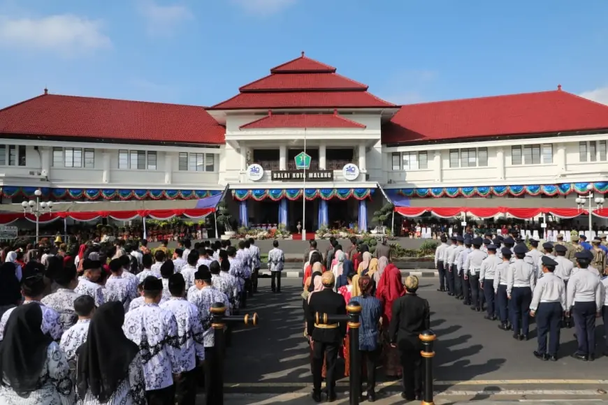 Banyaknya Status Non-ASN Bagi Guru di Kota Malang, Warnai Peringatan Hardiknas di Kota Malang