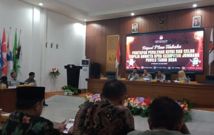 KPU Jombang Gelar Penetapan Perolehan Kursi dan Calon Terpilih Anggota DPRD Kabupaten