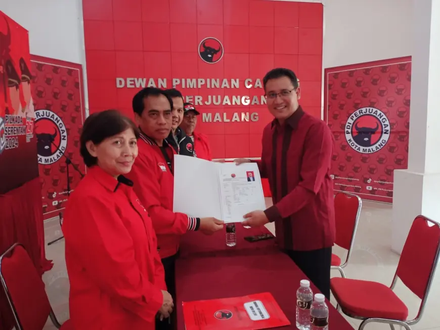 Berburu Rekom, Ardantya Syahreza Daftar Cakada ke DPC PDI-P Kota Malang