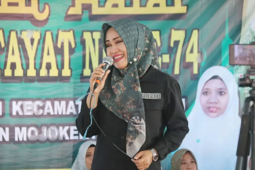 Perayaan Harlah ke-74  Fatayat NU, Bupati Mojokerto Ajak Sahabat Fatayat Menghargai Waktu