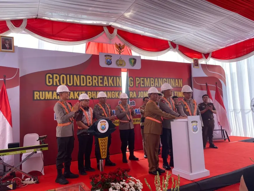 Kunjungan Polda Jatim Ke Jombang, Ground Breaking Rumah Sakit Bhayangkara