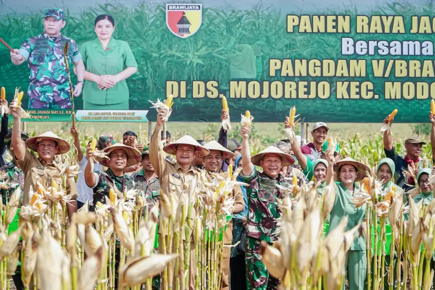 TNI Tingkatkan Produktivitas Komoditi Jagung di Kabupaten Lamongan
