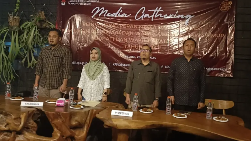 Ajak Kolaborasi Media, KPU Kabupaten Kediri Pastikan Keterbukaan Informasi