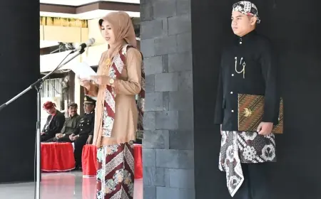 Begini Pesan Pj Sekda Bondowoso Saat Pimpin Upacara Peringatan Hari Lahir Pancasila