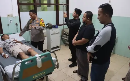 Bubarkan Aksi Geng Motor, Dua Anggota Polres Probolinggo Kota Kena Bacok