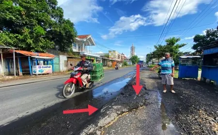 Ratusan Warga Kencong Jember Bakal Bertindak Terkait Jalan Rusak di Jalur Provinsi Jember - Lumajang