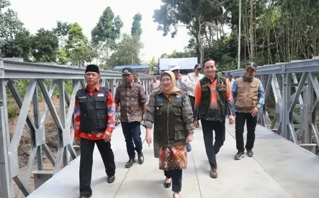 Rusak Diterjang Lahar Dingin Semeru, Jembatan Bailey Kalibiru Rampung Diperbaiki