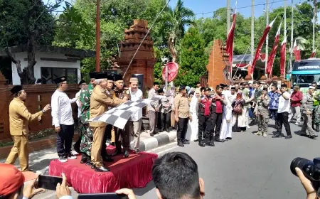 Pj Bupati Nganjuk Lepas Ratusan Jemaah Haji