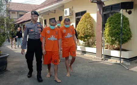 Polres Pasuruan Kota Gulung Empat Pelaku Narkoba Dalam Satu Jaringan