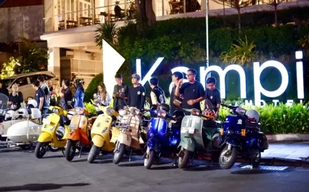 Nuansa Fun Ride Vespa: Edu Wisata Kampi Hotel Tunjungan Kenali Bangunan Bersejarah Surabaya