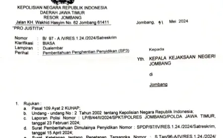 Polres Jombang Terbitkan SP3 Perkara Guru Diniyah Sebagai Tersangka Usai Siswa Terluka Saat Bermain