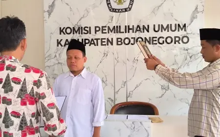 KPU Kabupaten Bojonegoro PAW Satu Anggota PPS