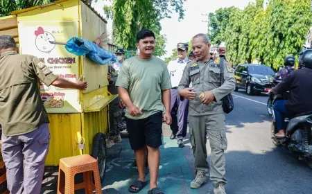 Jalur Sepeda Ditempati PKL, Pemkot Kediri Lakukan Normalisasi
