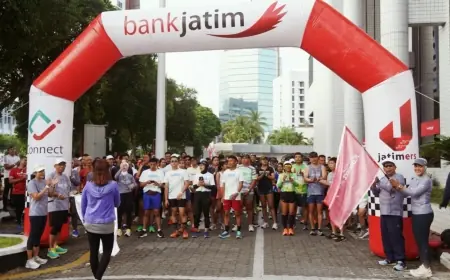 JConnect Run 2024 Bank Jatim Hubungkan Ekonomi, Pariwisata, dan Gaya Hidup Sehat