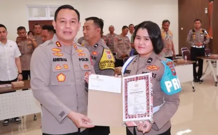 Bertabur Prestasi! Ini Profil Polwan Bripda Mirabell Anggota Propam Polres Gresik