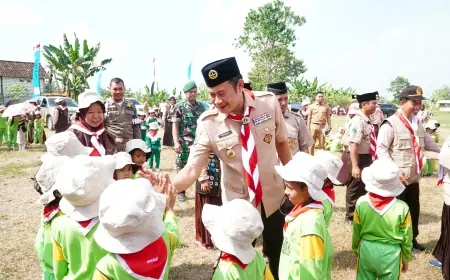 1.500 Anak di Laren Lamongan  Ikuti Gebyar Prasiaga PAUD