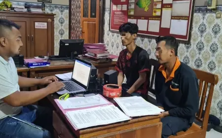 Dua Maling Kabel Listrik Milik Cimory Digulung