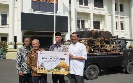 Idul Adha 1445 Hijriah, SIG Pabrik Tuban Salurkan Hewan Kurban Tersebar ke 20 Kecamatan