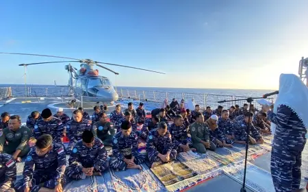 Satgas MTF Konga XXVIII-O/UNIFIL Semarakkan Takbir Iduladha di Laut Mediterania, Lebanon