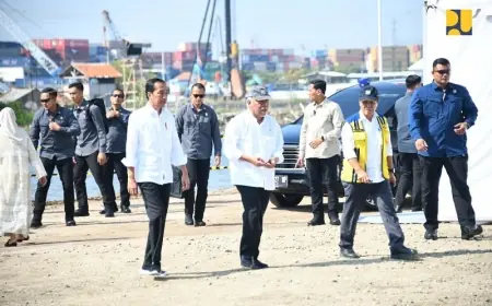 Presiden RI Tinjau Pengendalian Banjir dan Rob serta Penataan Kawasan Kampung Nelayan di Semarang