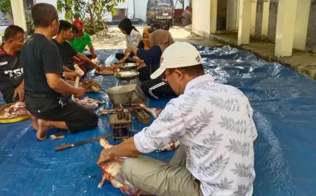 Kejari Kabupaten Pasuruan Sembelih Hewan Kurban Sehari Pasca Iduladha