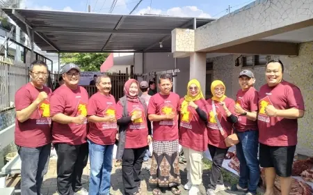 Sesuai Instruksi Prabowo, DPC Gerindra Kota Malang Bagikan Ratusan Daging Qurban