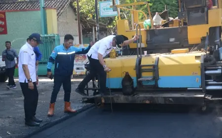 Kebut Pembangunan Infrastruktur Jalan, Perusahaan AMP Mulai Gelar Trial di Bondowoso